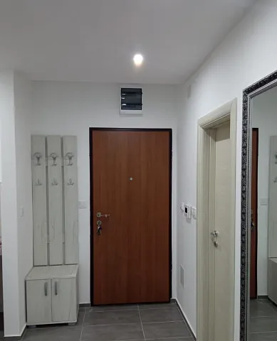 One-bedroom apartment with a jacuzzi in the living room, located in a modern building with an elevator — photo 11
